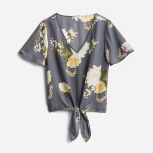 Arella Tie Front Blouse